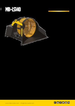 Screening buckets MB Crusher MB-LS140