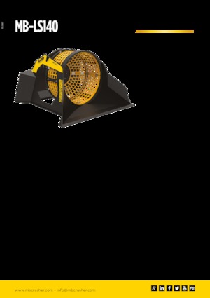 Screening buckets MB Crusher MB-LS140