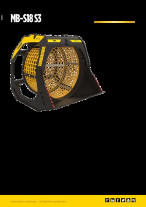 Screening buckets MB Crusher MB-S18 S3