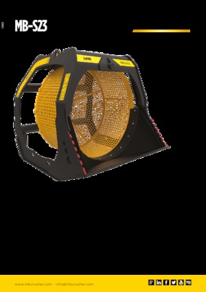 Eleme kepçeleri MB Crusher MB-S23