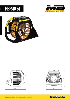 Screening buckets MB Crusher MB-S10 S4