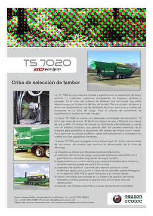 Tarama bitkileri Neuson-Ecotec TS 7020