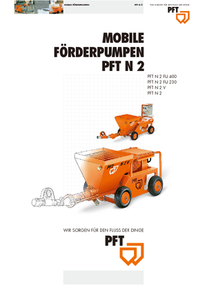 Screw Conveyor Pumps PFT N 2 V
