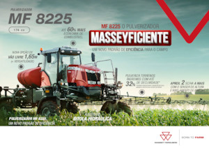 Kendinden itmeli tarla püskürtücüler Massey Ferguson MF 8225