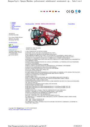 Self-propelled field sprayers Bargam Grimpeur 3000 MC