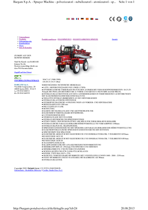 Self-propelled field sprayers Bargam Mac 3000 LC