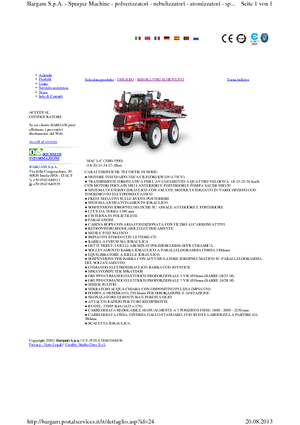 Self-propelled field sprayers Bargam Mac 3000 LC