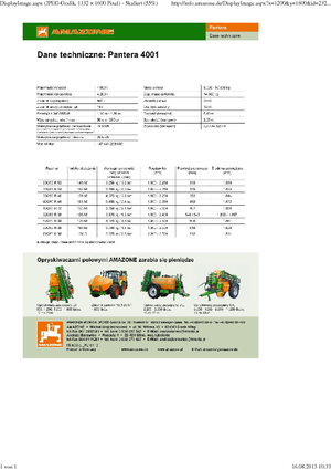 Self-propelled field sprayers Amazone Pantera 4001 (33)
