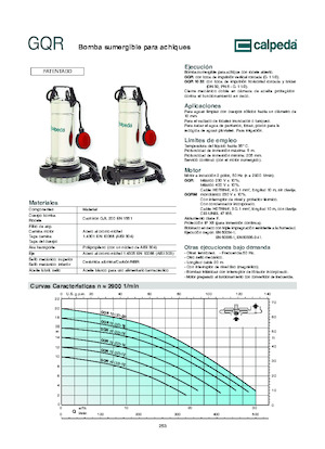 Kanalizasyon Pompaları Calpeda GQR 10-16
