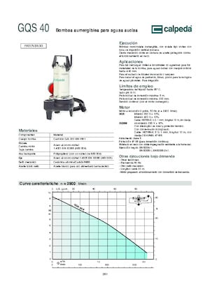 Kanalizasyon Pompaları Calpeda GQV 50-8