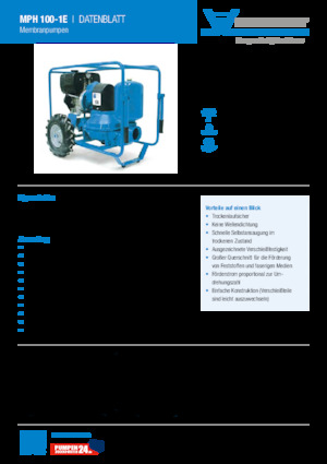 Sewage Pumps Heide-Pumpen MPH 100-1E
