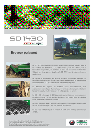 Parçalama makineleri Neuson-Ecotec SD 1430