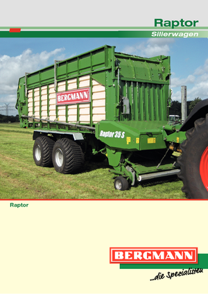 Silage trailers L. Bergmann Raptor 35 S
