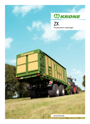 Silage trailers Krone ZX 450 GD