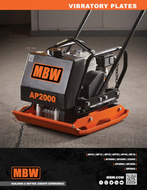 Single Direction Vibratory Plate Compactors M-B-W GP 5800