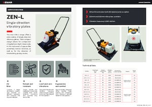 Tek Yönlü Titreşimli Plaka Sıkıştırıcıları Enar ZEN 20GH