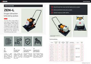 Single Direction Vibratory Plate Compactors Enar ZEN-L 15