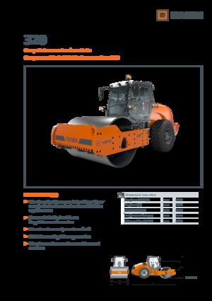 Tek silindirli makaralar Hamm 320