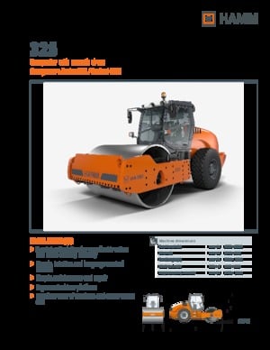 Tek silindirli makaralar Hamm 325