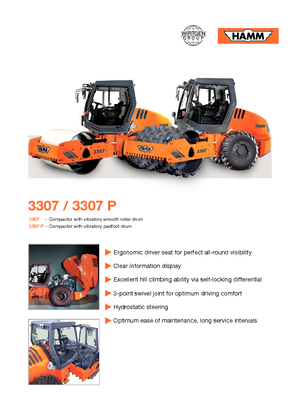 Single-drum Rollers Hamm 3307 P