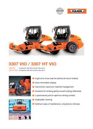 Single-drum Rollers Hamm 3307 VIO