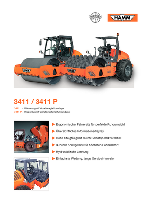 Single-drum Rollers Hamm 3411 P