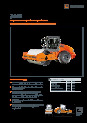 Tek silindirli makaralar Hamm 3412