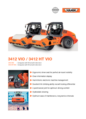 Single-drum Rollers Hamm 3412 HT-VIO