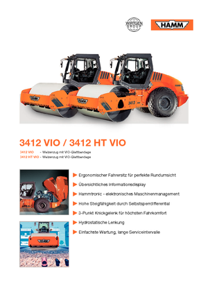 Single-drum Rollers Hamm 3412 HT-VIO