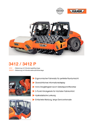 Single-drum Rollers Hamm 3412 P