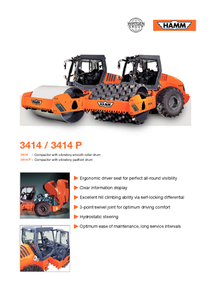 Single-drum Rollers Hamm 3414 P