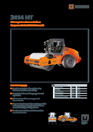 Tek silindirli makaralar Hamm 3518 HT
