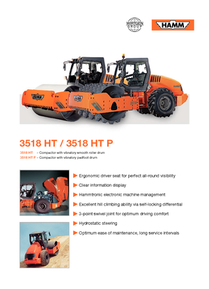 Single-drum Rollers Hamm 3518 HT-V