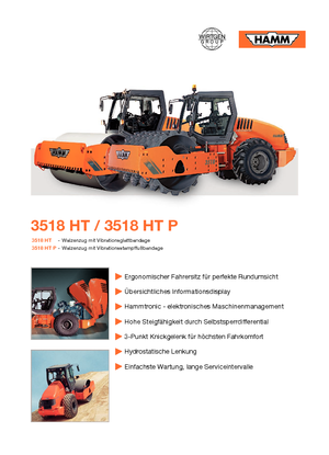 Single-drum Rollers Hamm 3518 HT-V