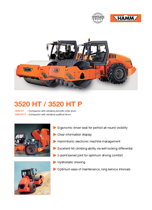 Single-drum Rollers Hamm 3520 HT-V