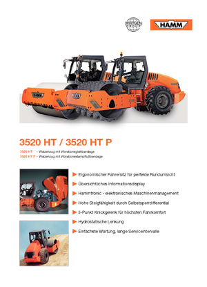 Single-drum Rollers Hamm 3520 HT-P