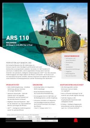 Single-drum Rollers Ammann ARS 110