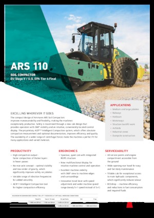 Single-drum Rollers Ammann ARS 110