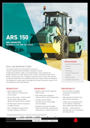 Single-drum Rollers Ammann ARS 150