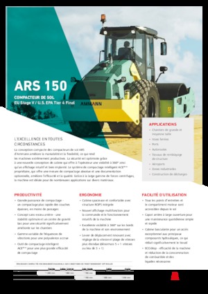 Single-drum Rollers Ammann ARS 150