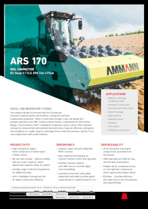 Single-drum Rollers Ammann ARS 170