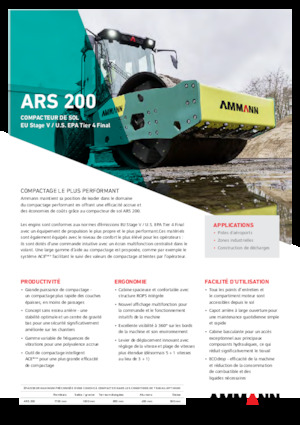 Single-drum Rollers Ammann ARS 200