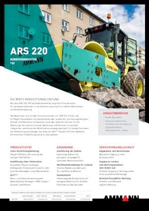 Single-drum Rollers Ammann ARS 220
