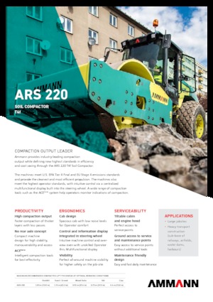 Single-drum Rollers Ammann ARS 220