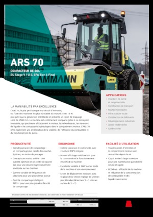 Single-drum Rollers Ammann ARS 70