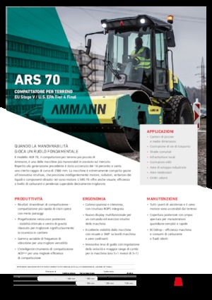 Single-drum Rollers Ammann ARS 70