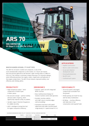 Single-drum Rollers Ammann ARS 70 PD