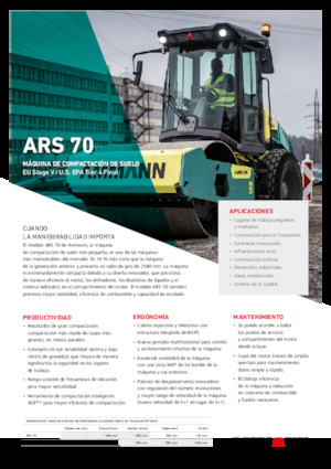 Single-drum Rollers Ammann ARS 70 PD