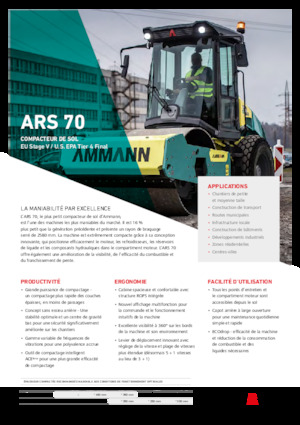 Single-drum Rollers Ammann ARS 70 PD