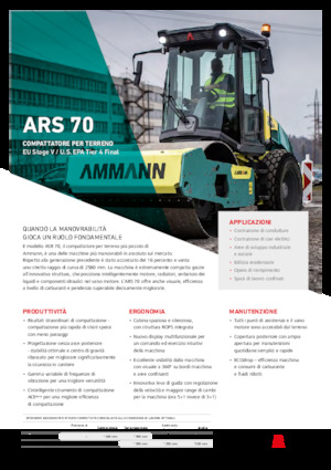 Single-drum Rollers Ammann ARS 70 PD